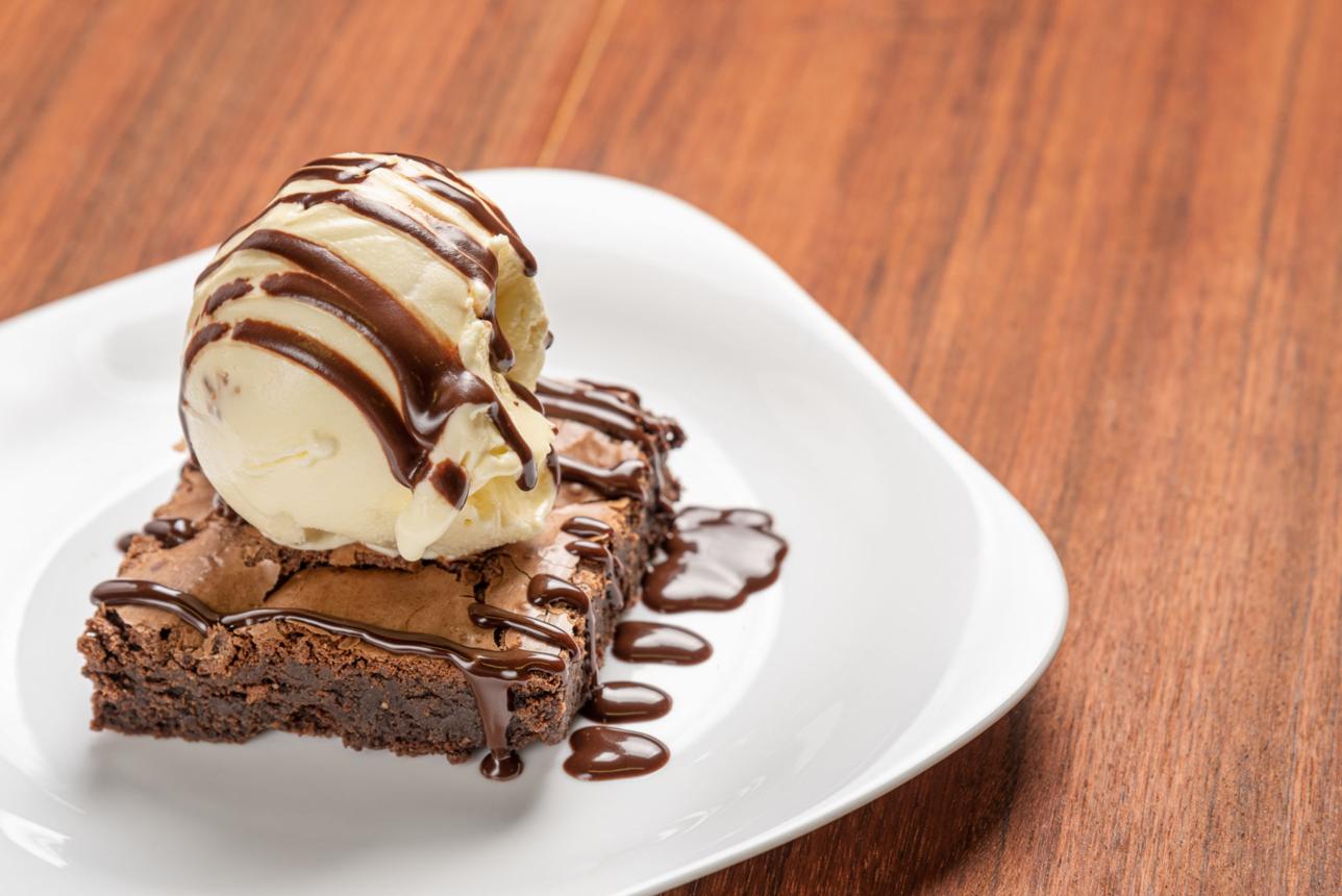 Brownie with Ice Cream