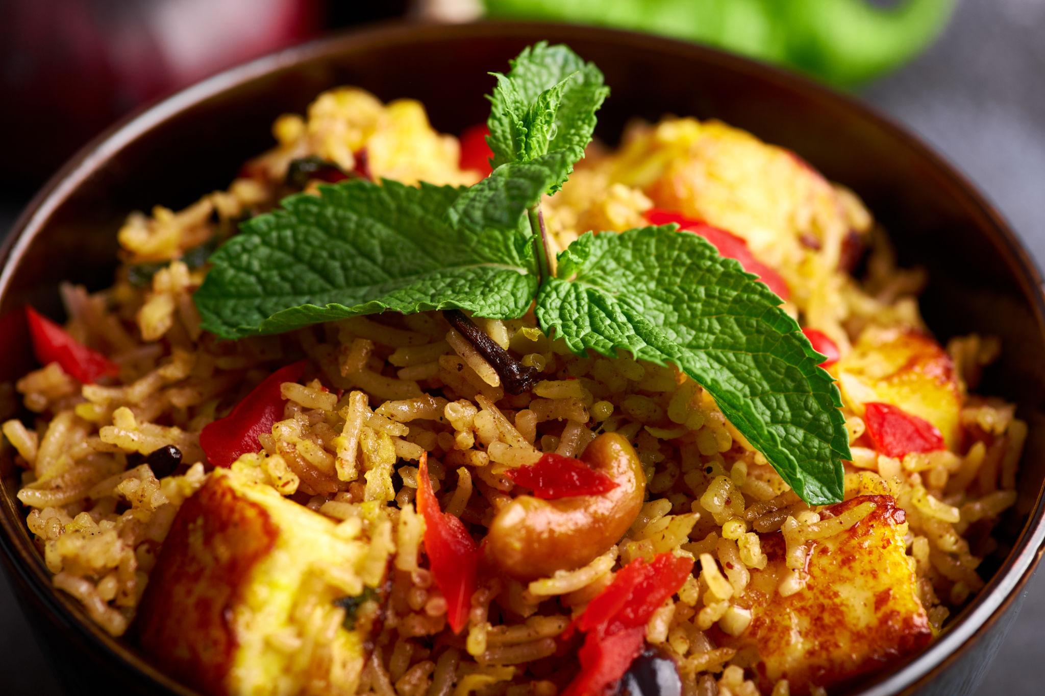 Cashew Paneer Biryani