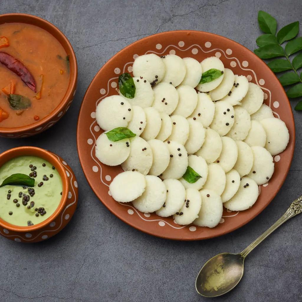 Ghee Button Idli